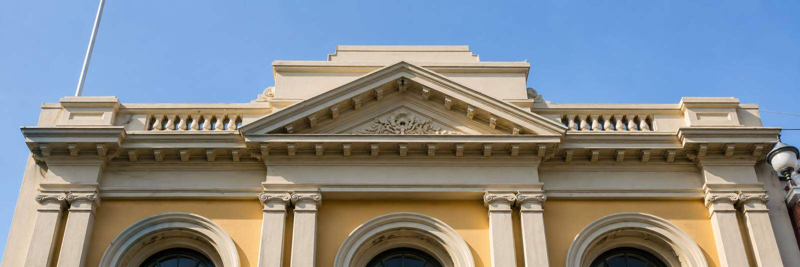 A heritage building facade in the west end of Fremantle, near The Port Counselling Centre